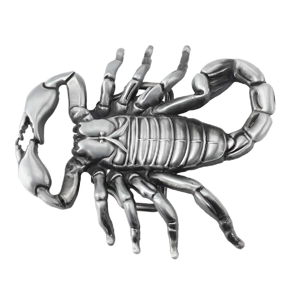 1459 Silver Scorpion Belt Buckle Antique Scorpion Animal Belt Buckle